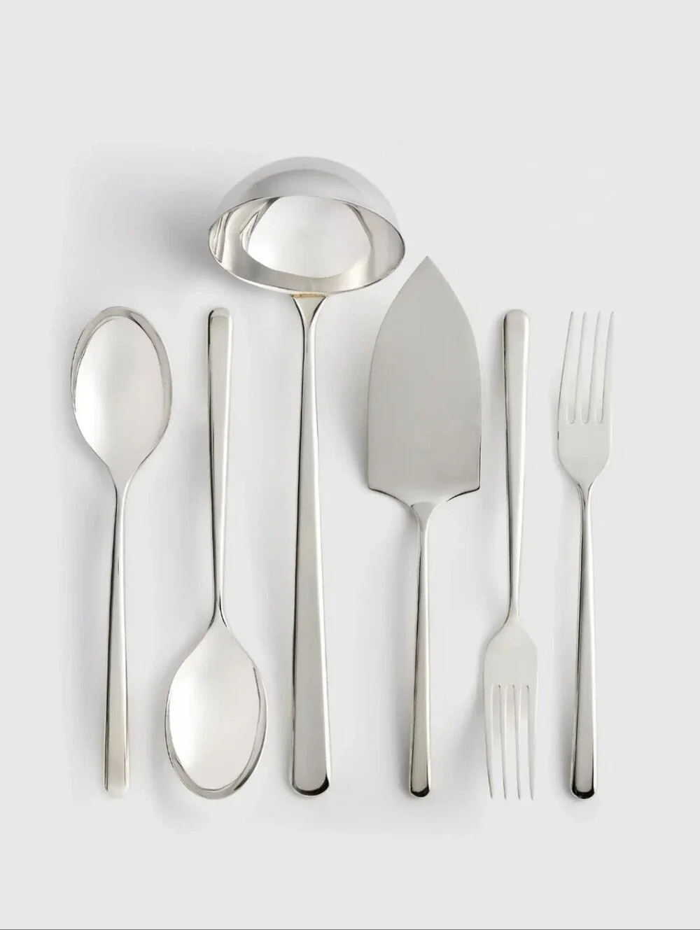 NEW! Quince- Sambonet Gia 6 Piece Polished Stainless Steel Serving Set! (X70)